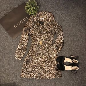 Belted Leopard Trench